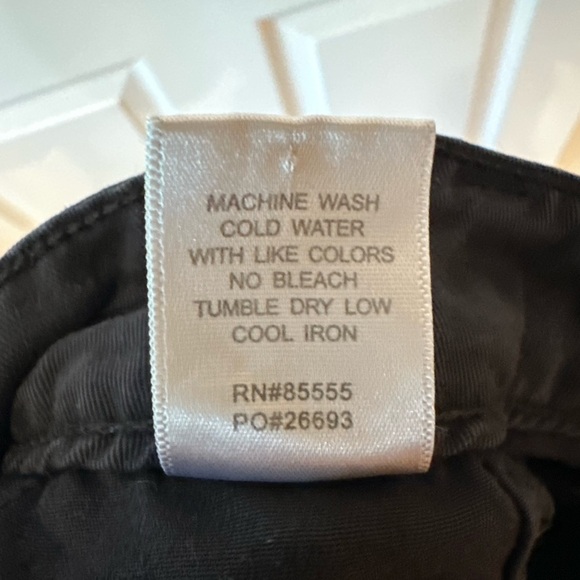 Pistola Tammy High Rise Black Trouser Pants Button Fly Baggy - Picture 7 of 7